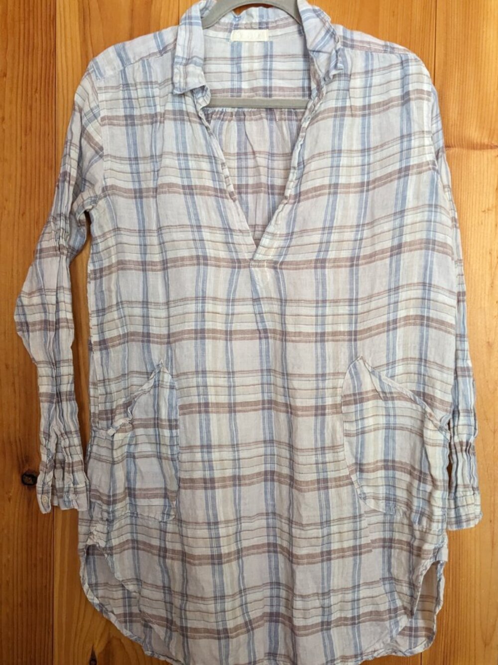 CP Shades Teton Linen Plaid Small